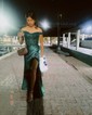 Sheath/Column Off-the-shoulder Satin Prom Dresses With Appliques