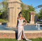 Sheath/Column Off-the-shoulder Satin Prom Dresses With Appliques