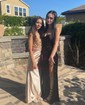 Sheath/Column Sweetheart Satin Corset Prom Dresses With Ruched