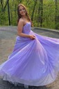 Ball Gown Sweetheart Tulle Floor-length Corset Prom Dresses