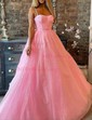 Ball Gown Sweetheart Tulle Floor-length Corset Prom Dresses