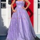 Ball Gown Sweetheart Tulle Floor-length Corset Prom Dresses