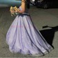 Ball Gown Sweetheart Tulle Floor-length Corset Prom Dresses