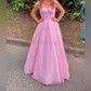 Ball Gown Sweetheart Tulle Floor-length Corset Prom Dresses