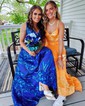 Ball Gown V-neck Lace Sparkly Prom Dresses