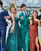 Ball Gown V-neck Sparkly Sequin Prom Dresses