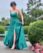 Ball Gown V-neck Sparkly Sequin Prom Dresses