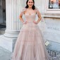 Ball Gown/Princess Sweetheart Tulle Sweep Train Prom Dresses