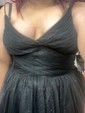 Ball Gown V-neck Tulle Ruffle Tiered Prom Dresses