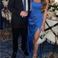 Strapless Ruched Satin Corset Prom Dresses