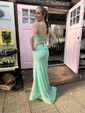 Mermaid V-neck Sparkly Sequin Backless Prom Dresses