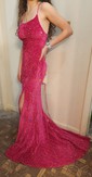 Mermaid Scoop Neck Sparkly Velvet Sequin Prom Dresses