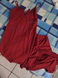 Trumpet/Mermaid V-neck Polyester Floor-length Prom Dresses With Split Front