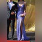 Mermaid V-neck Sparkly Sequin Prom Dresses