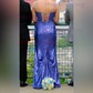 Mermaid V-neck Sparkly Sequin Prom Dresses