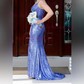 Mermaid V-neck Sparkly Sequin Prom Dresses