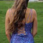 Mermaid V-neck Sparkly Sequin Prom Dresses