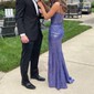 Mermaid V-neck Sparkly Sequin Prom Dresses