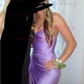 Sheath/Column Cowl Neck Satin Prom Dresses With Ruched