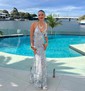 Mermaid V-neck Sparkly Sequin Prom Dresses