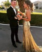 Mermaid V-neck Sparkly Sequin Prom Dresses