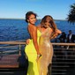 Red Mermaid V-neck Sparkly Sequin Prom Dresses