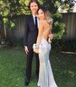 Mermaid V-neck Sparkly Sequin Prom Dresses
