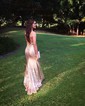 Mermaid V-neck Sparkly Sequin Prom Dresses