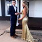 Mermaid V-neck Sparkly Sequin Prom Dresses