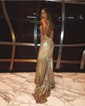 Mermaid V-neck Sparkly Sequin Prom Dresses