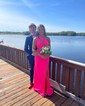 Trumpet/Mermaid One Shoulder Stretch Crepe Sweep Train Prom Dresses With Ruched