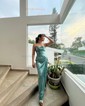 Sheath/Column Cowl Neck Satin Prom Dresses With Ruched