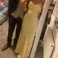 Sheath/Column Cowl Neck Floor-length Satin Prom Dresses