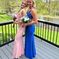 Sheath/Column Cowl Neck Floor-length Satin Prom Dresses