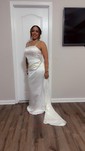 Mermaid Square Neck Satin Corset Prom Dresses With Beading