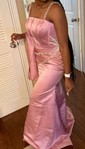 Mermaid Square Neck Satin Corset Prom Dresses With Beading