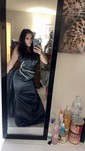 Mermaid Square Neck Satin Corset Prom Dresses With Beading