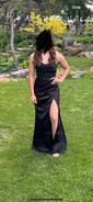 Sheath/Column Cowl Neck Silk-like Satin Floor-length Prom Dresses With Ruched