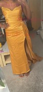 Sheath/Column Strapless Satin Prom Dresses With Ruched