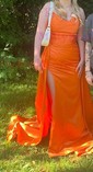 Sheath/Column Strapless Satin Prom Dresses With Ruched