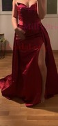 Sheath/Column Strapless Satin Prom Dresses With Ruched
