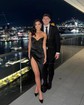 Sheath/Column V-neck Satin Prom Dresses With Ruched