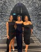 Sheath/Column Strapless Sparkly Sequin Prom Dresses With Ruched