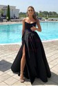 Red Ball Gown Strapless Satin Prom Dresses With Ruched