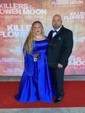 Red Ball Gown Strapless Satin Prom Dresses With Ruched