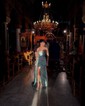 Sheath/Column Strapless Satin Prom Dresses With Split