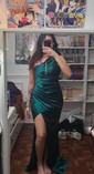 Mermaid One Shoulder Satin Modest Prom Dresses With Ruched