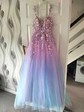 Ball Gown Sweetheart Tulle Corset Prom Dresses With Appliques