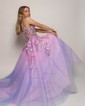 Ball Gown Sweetheart Tulle Corset Prom Dresses With Appliques