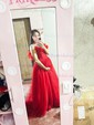 Ball Gown Off-the-shoulder Tulle Prom Dresses With Ruched
